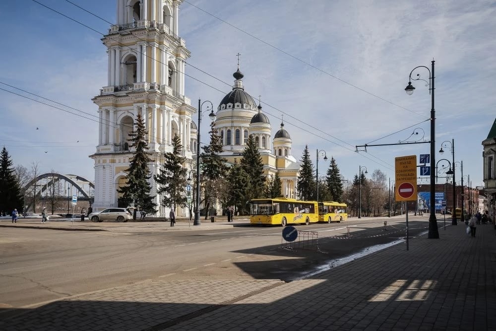 Центр Рыбинска перекроют с 10 апреля ради пешеходной зоны