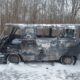 В Угличе на шоссе сгорел автомобиль