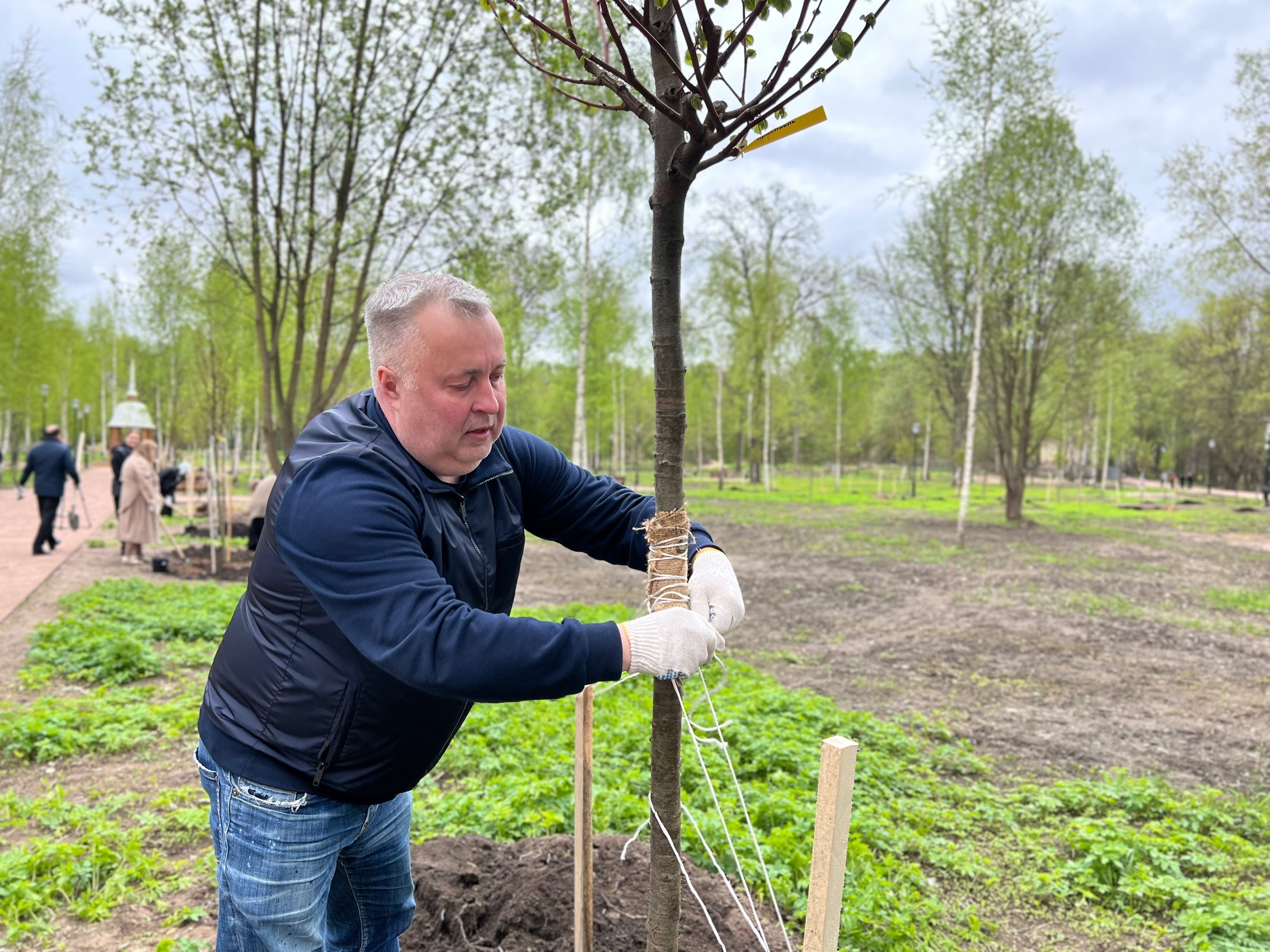 В Петропавловском парке Ярославля продолжаются работы по восстановлению исторического облика