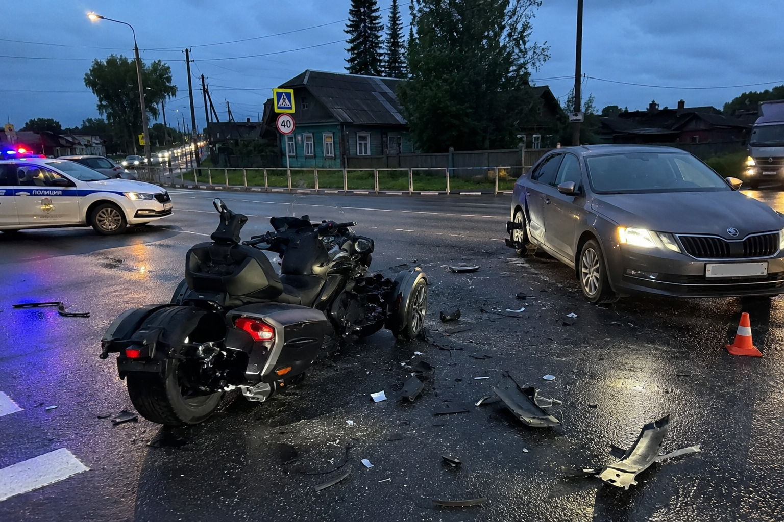 В Переславле насмерть разбился водитель трицикла