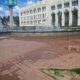 Фонтан у здания правительства Ярославской области начал протекать