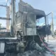 Под Ярославлем сгорел грузовик со стройматериалами