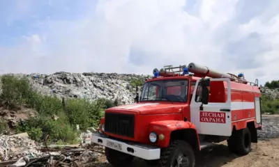 Открытое горение на мусорном полигоне в Ростовском округе ликвидировали