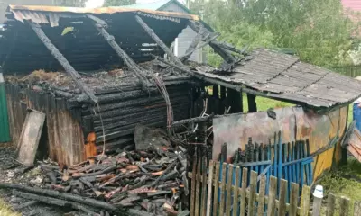 В Ярославской области молния сожгла хозяйственную постройку
