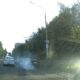 В Ярославле водитель устроил шоу с дымом из-под колес