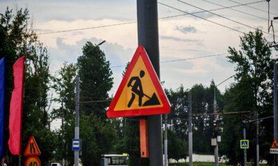 На дублёрах Московского проспекта в Ярославле начали укладывать новый асфальт