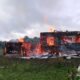 Крупный пожар уничтожил частный дом в Ярославской области