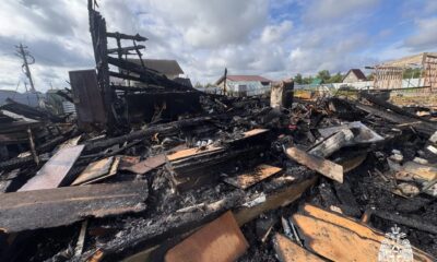 Огонь уничтожил дом и технику в Ярославском округе