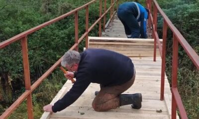 В Большесельском округе восстановили опасную переправу через реку