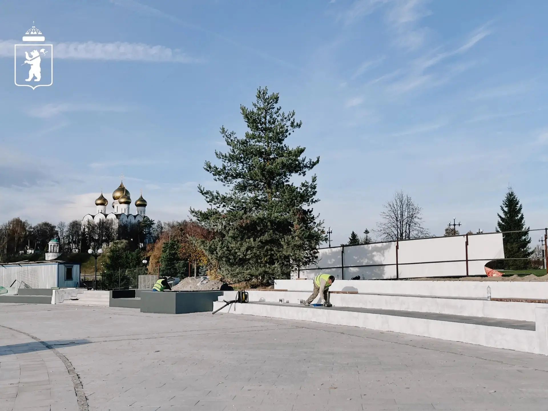 В Ярославле завершают обустройство амфитеатра на Стрелке